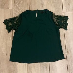 Adorable lace detail top